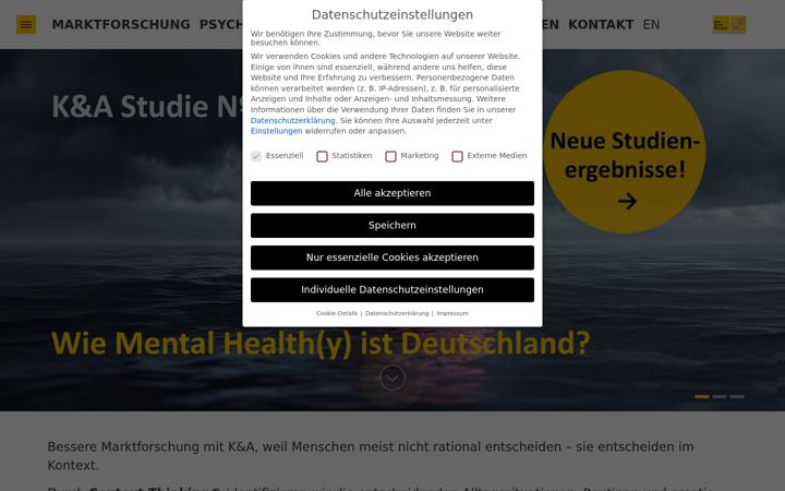 Screenshot di context-in-marketing.de