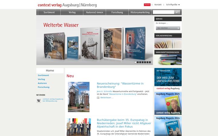 Screenshot of context-mv.de