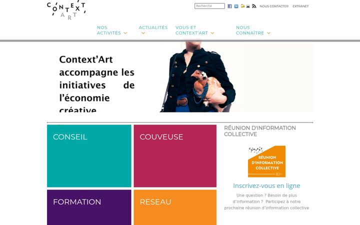 Screenshot of contextart.org