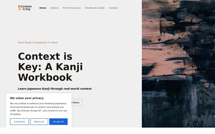 Screenshot of contextisthekey.com