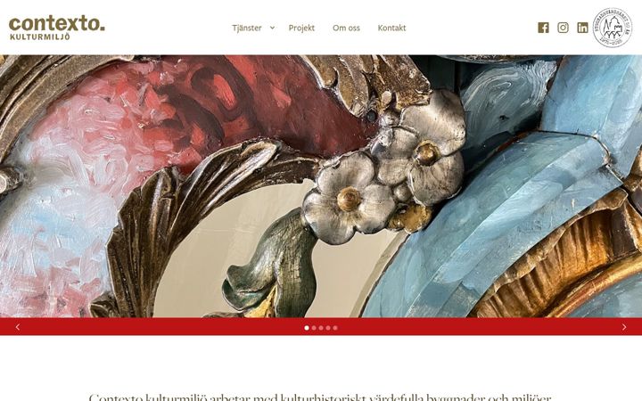 Screenshot of contexto.se