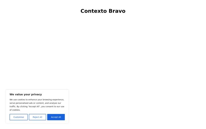Screenshot of contextobravo.com
