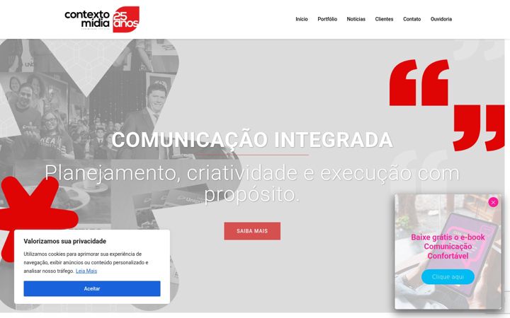 Snimka zaslona za contextomidia.com.br