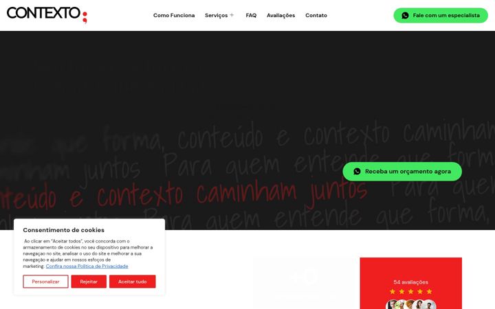 Snimka zaslona za contextorevisao.com.br