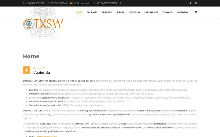 Screenshot of contextswitch.it