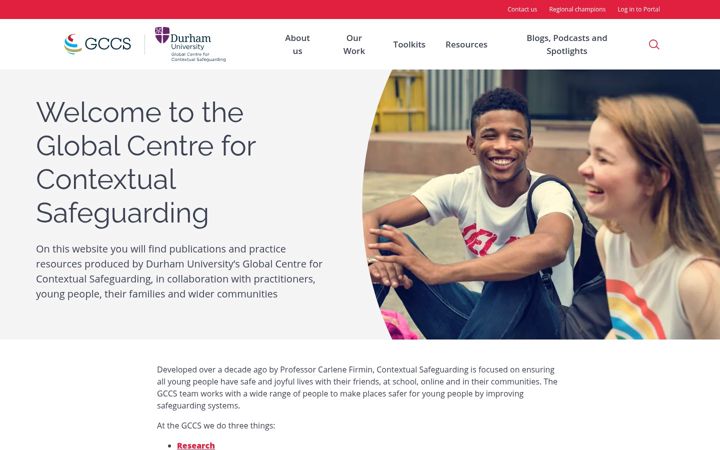 Screenshot of contextualsafeguarding.org.uk