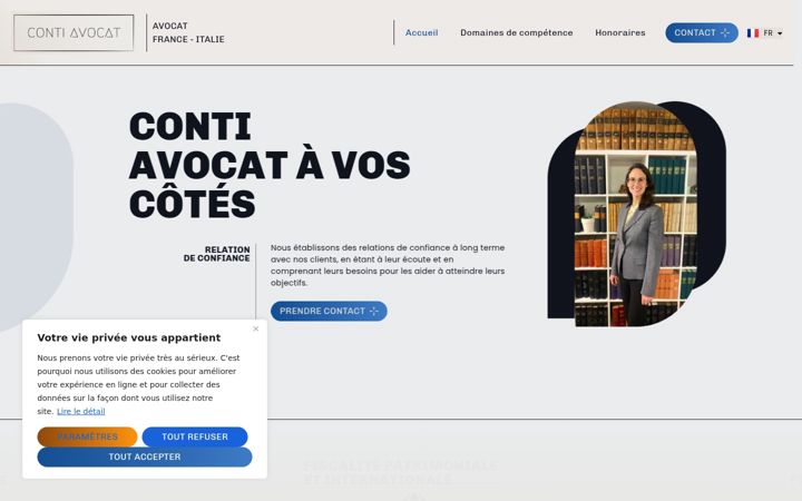 Screenshot of conti-avocat.com
