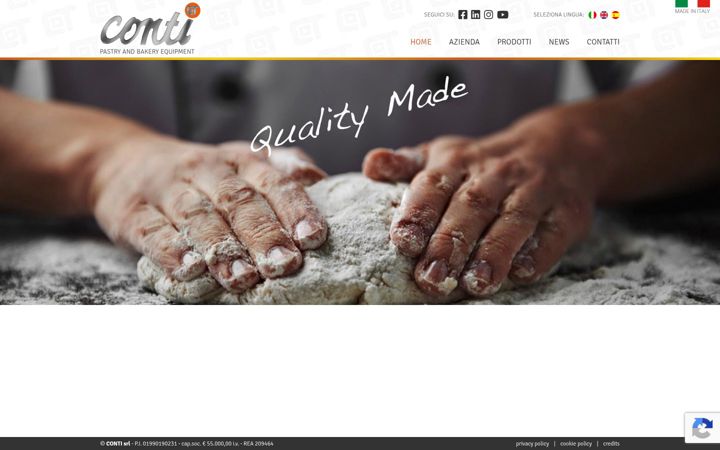 Screenshot of conti-italy.com
