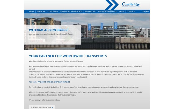 Screenshot of contibridge.de