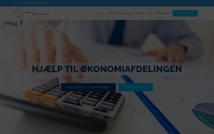 Screenshot of conticonsulting.dk