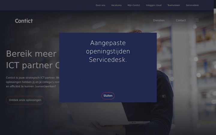 Skjermbilde av contict.nl