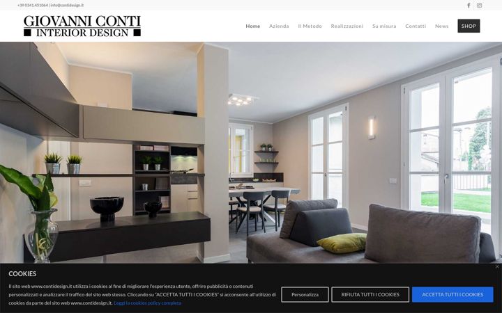 Screenshot of contidesign.it
