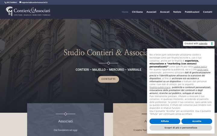 Screenshot of contierieassociati.it