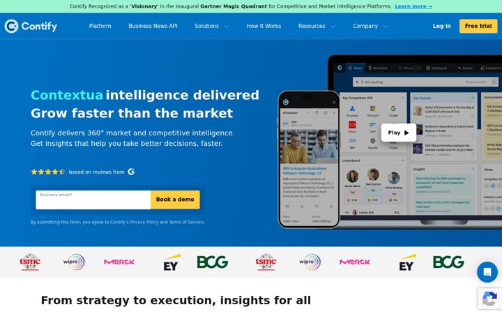 Screenshot of contify.com