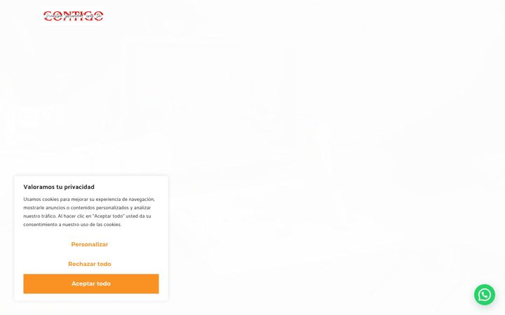 Screenshot of contigoagenciainmobiliaria.com