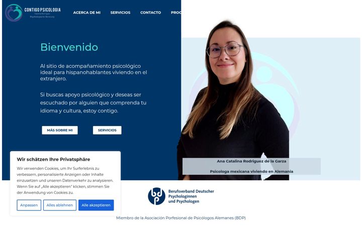 Screenshot of contigopsicologia.de
