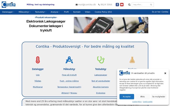 Screenshot of contika.dk