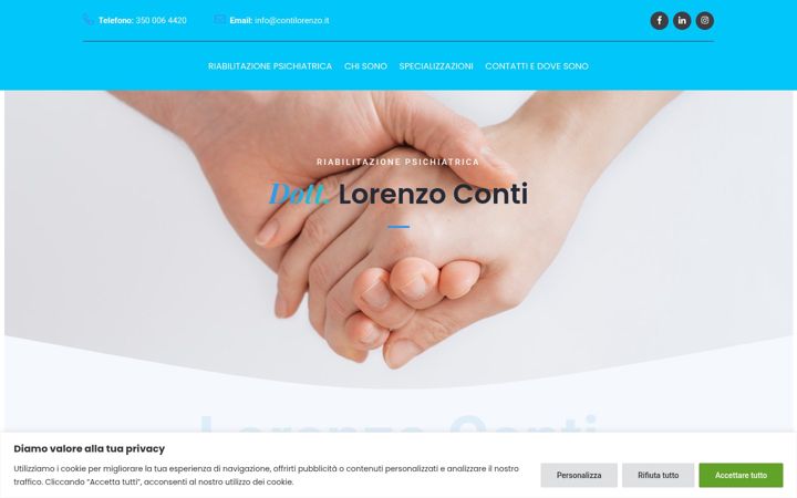Snímek obrazovky contilorenzo.it