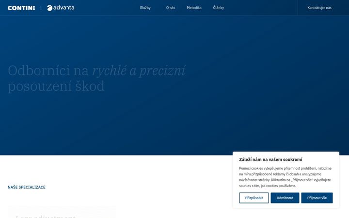 Screenshot of contin.cz