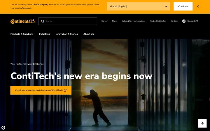 Screenshot of continental-industry.com