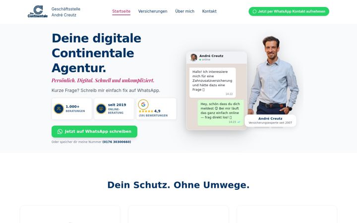 Screenshot of continentale-creutz.de