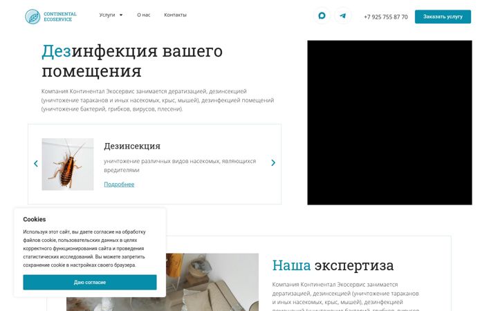 Screenshot ta' continentaleco.ru