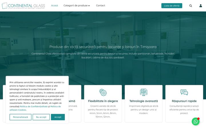 Screenshot of continentalglass.eu