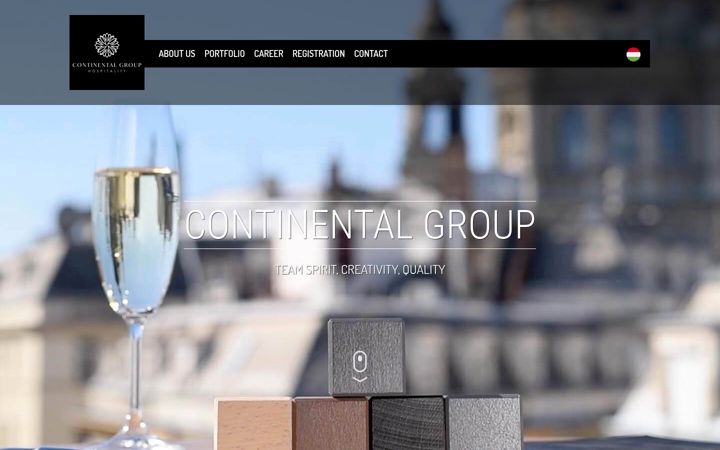 Skærmbillede af continentalgroup.hu