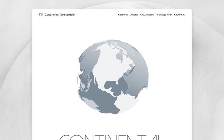 Screenshot of continentalnyelvstudio.hu