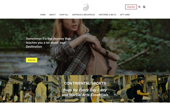 Screenshot of continentalsportsshop.com