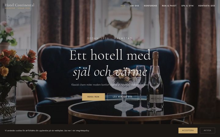 Screenshot of continentalsyd.se