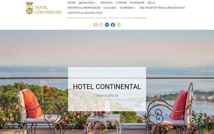 Screenshot of continentaltaormina.com