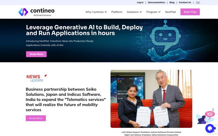 Screenshot of contineo.world