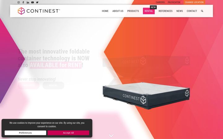 Screenshot of continest.com