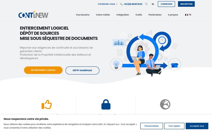 Screenshot of continew.eu