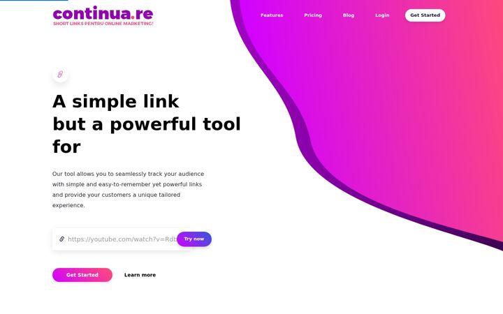 Screenshot of continua.re