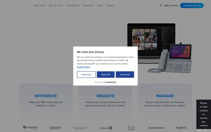Screenshot of continuant.com
