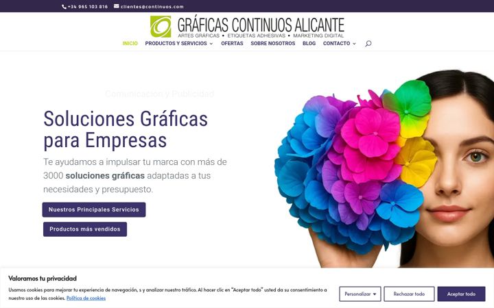Screenshot of continuos.com