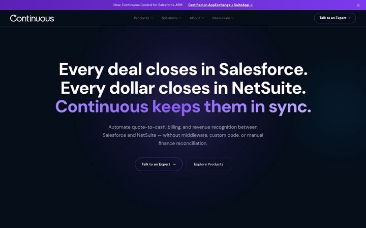 Screenshot of continuoustech.com