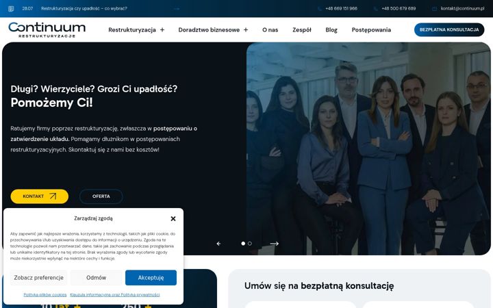 Screenshot of continuum.pl