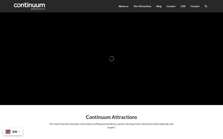 Screenshot of continuumattractions.com