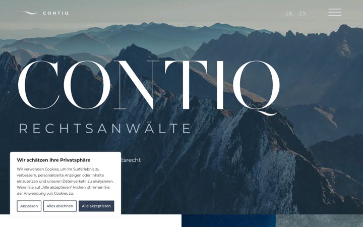 Screenshot of contiq.de