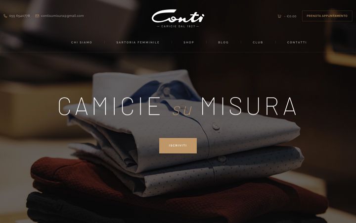 Screenshot of contisumisura.it