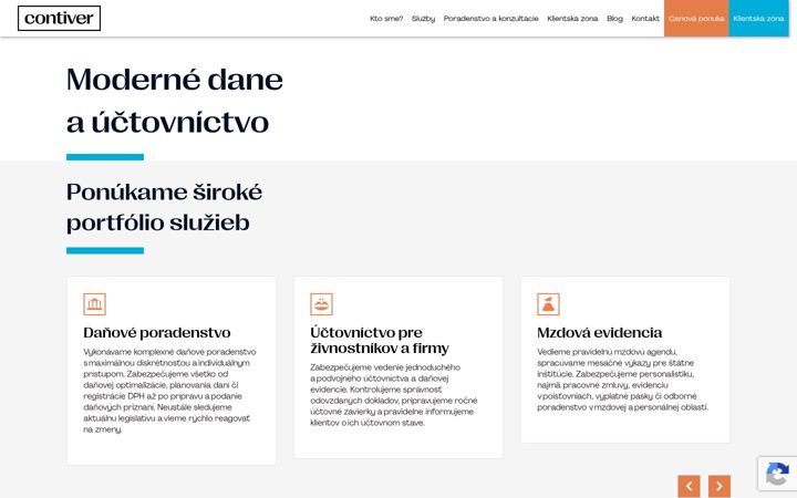 Captura de ecrã de contiver.sk