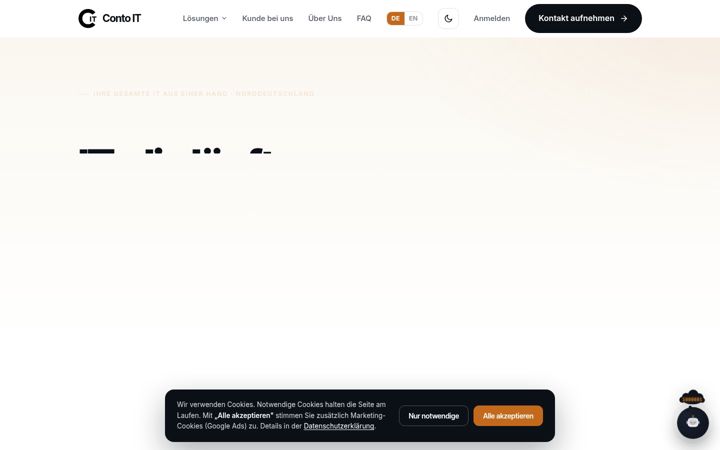 Screenshot of conto-it.de