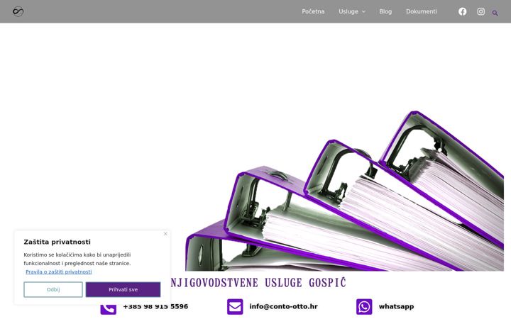 Screenshot van conto-otto.hr
