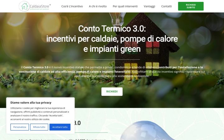 Screenshot of conto-termico3.it
