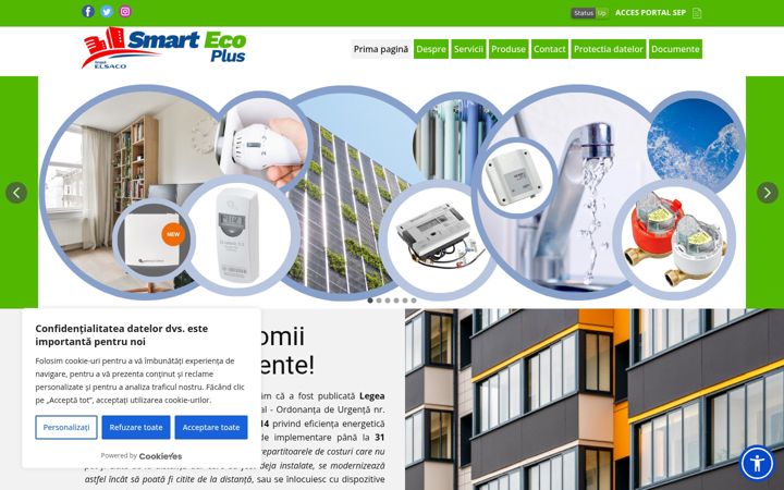 Screenshot of contoareinteligente.ro