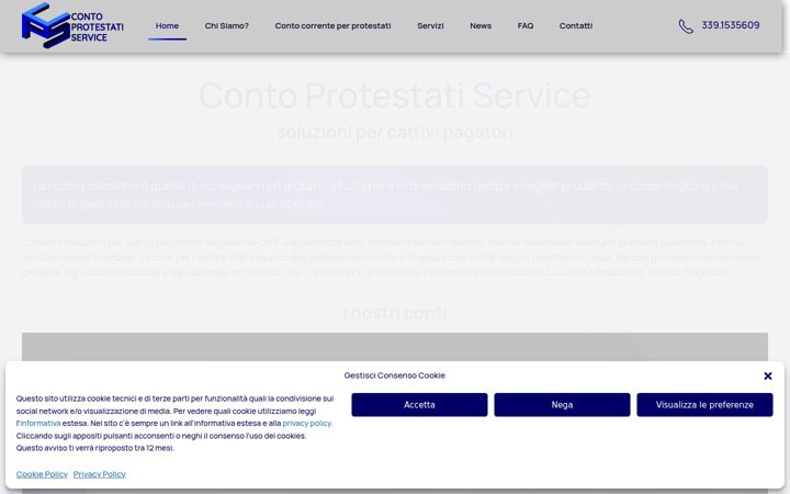Captura de pantalla de contoprotestatiservice.it