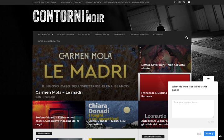 Screenshot of contornidinoir.it
